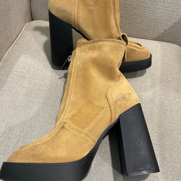 New Larroude Nicole Hi Boot Toasted Size 9.5 - Picture 8 of 14